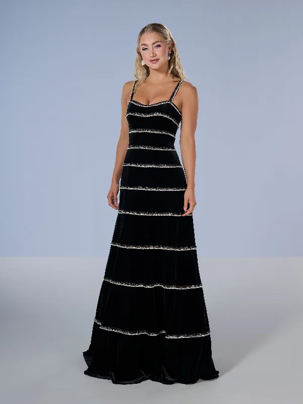 Formal Dress for GalasVelvet Sleeveless A-line Gown by Tiffany Designs 16223