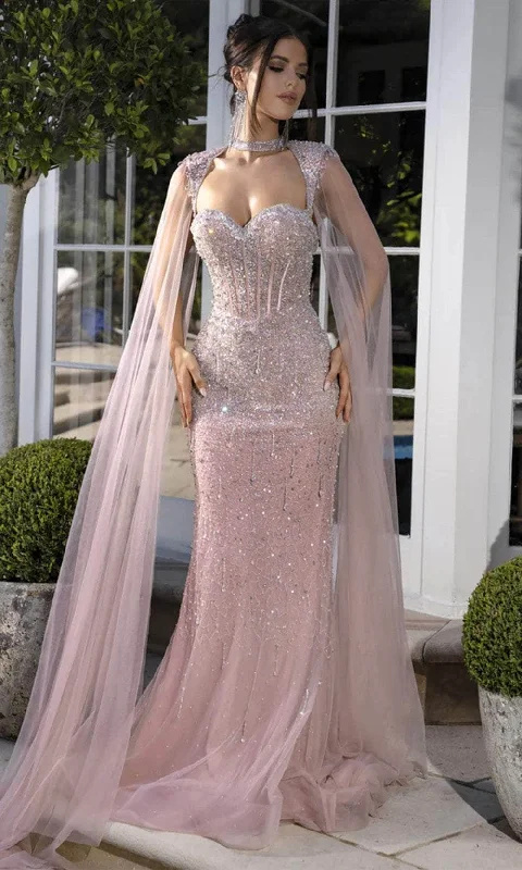 prom dresses with pocketsPortia and Scarlett PS25504 - Embellished Sweetheart Neck Prom Gown