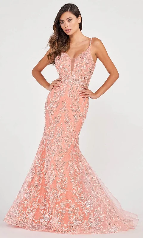 prom dresses with beaded accentsColette By Daphne CL2051 - Sleeveless Glittering Prom Gown