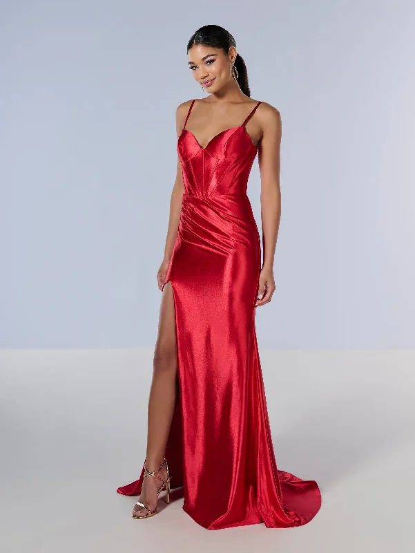 Formal Dress Alterations Near MeJersey Sleeveless Slit Gown by Tiffany Designs 16177