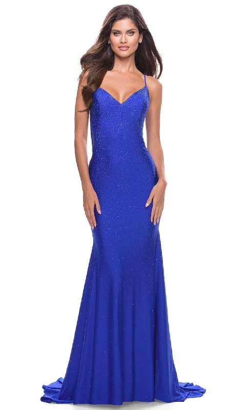 bodycon prom dressesLa Femme 31279 - Sleeveless Jersey Prom Gown