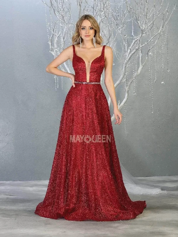 prom dress inspiration galleriesMay Queen MQ1771 - Backless A-Line Prom Dress