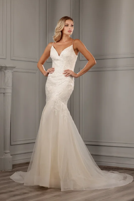 Formal Dress for Outdoor WeddingsEmbroidered Mermaid Bridal Gown by Abby Lane 97154