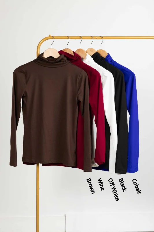 women's tops for fashion-forward individualsLightweight Turtleneck Top