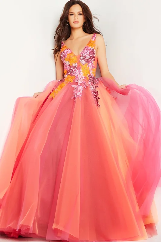 Formal Dress for Charity AwardsTulle Sleeveless A-line Gown by Jovani 25800