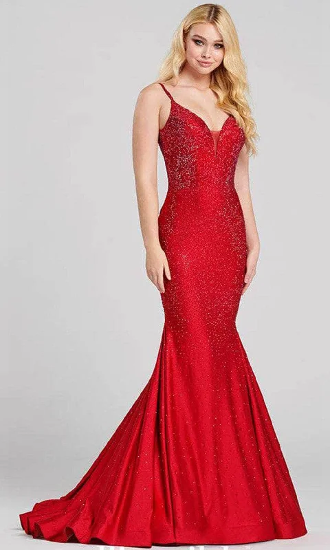 sequined prom dressesEllie Wilde - Jeweled Mermaid Prom Dress EW120012