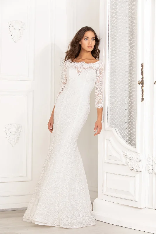 ELEGANT Formal Dress DesignsLong Sleeve Lace Bridal Gown by Abby Lane 97101