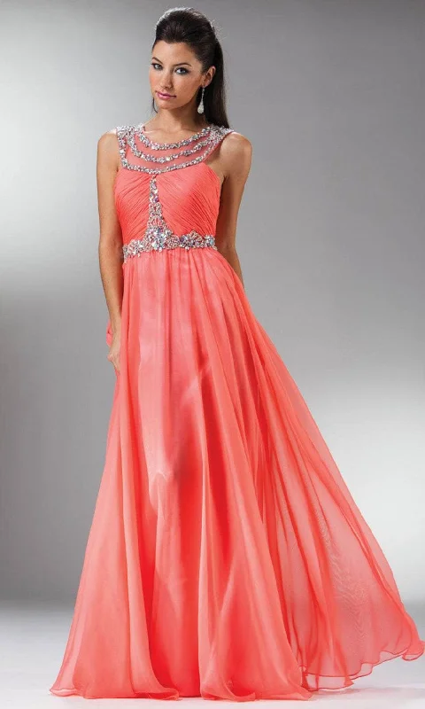 high-low prom dressesCinderella Divine 7935 - Jewel Ornate Prom Dress