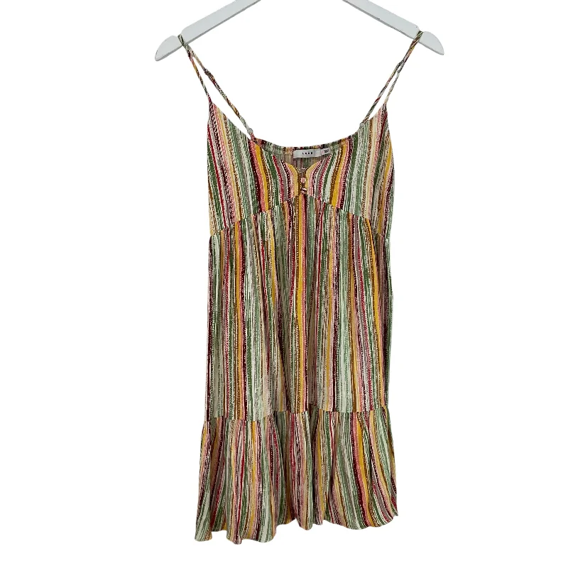 women's travel dressesDress Casual Short By Lush In Striped Pattern, Size: S