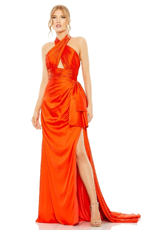 women's solid color dressesMac Duggal 68444 Dress