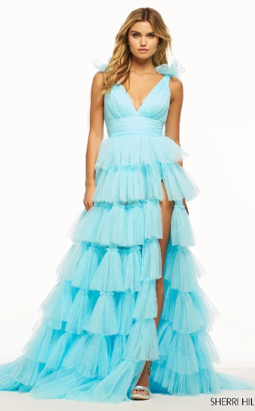 Satin DressSherri Hill 56066 Dress